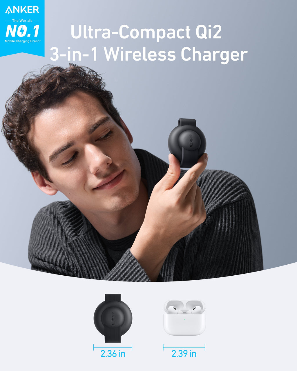 Anker MagGo 3-in-1 Foldable Wireless Charger