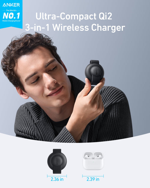 Anker MagGo 3-in-1 Foldable Wireless Charger