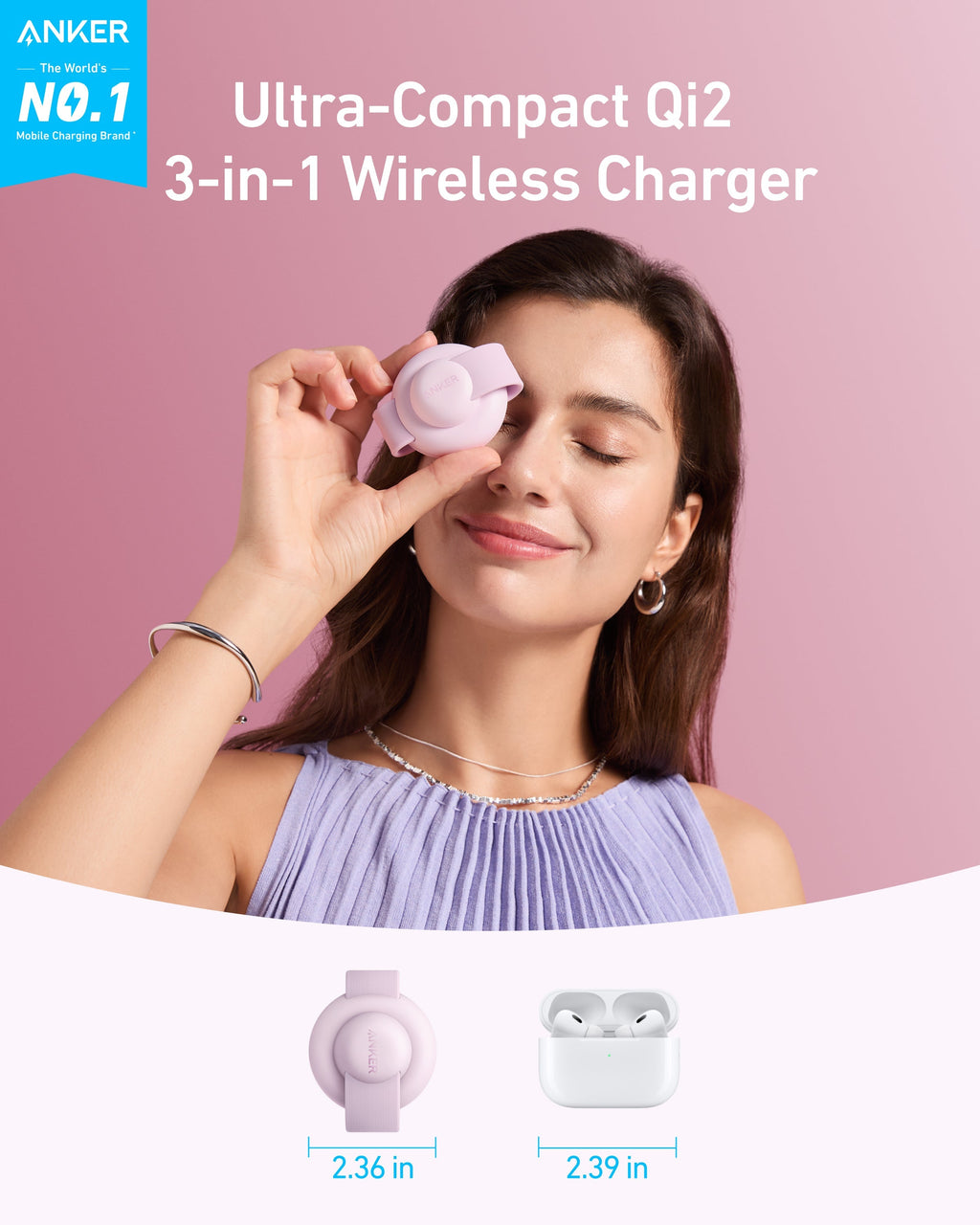 Anker MagGo 3-in-1 Foldable Wireless Charger
