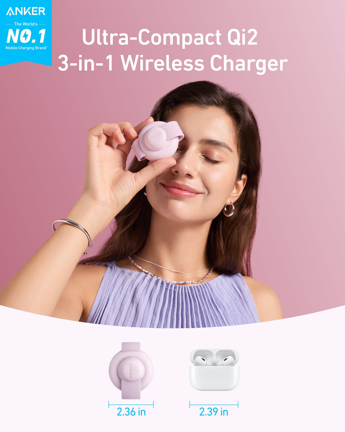 Anker MagGo 3-in-1 Foldable Wireless Charger
