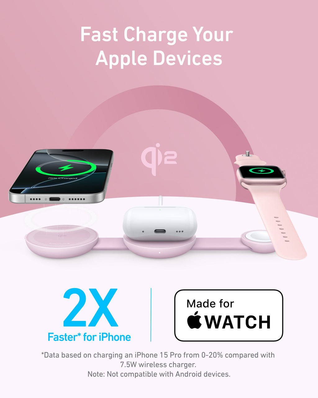Anker MagGo 3-in-1 Foldable Wireless Charger