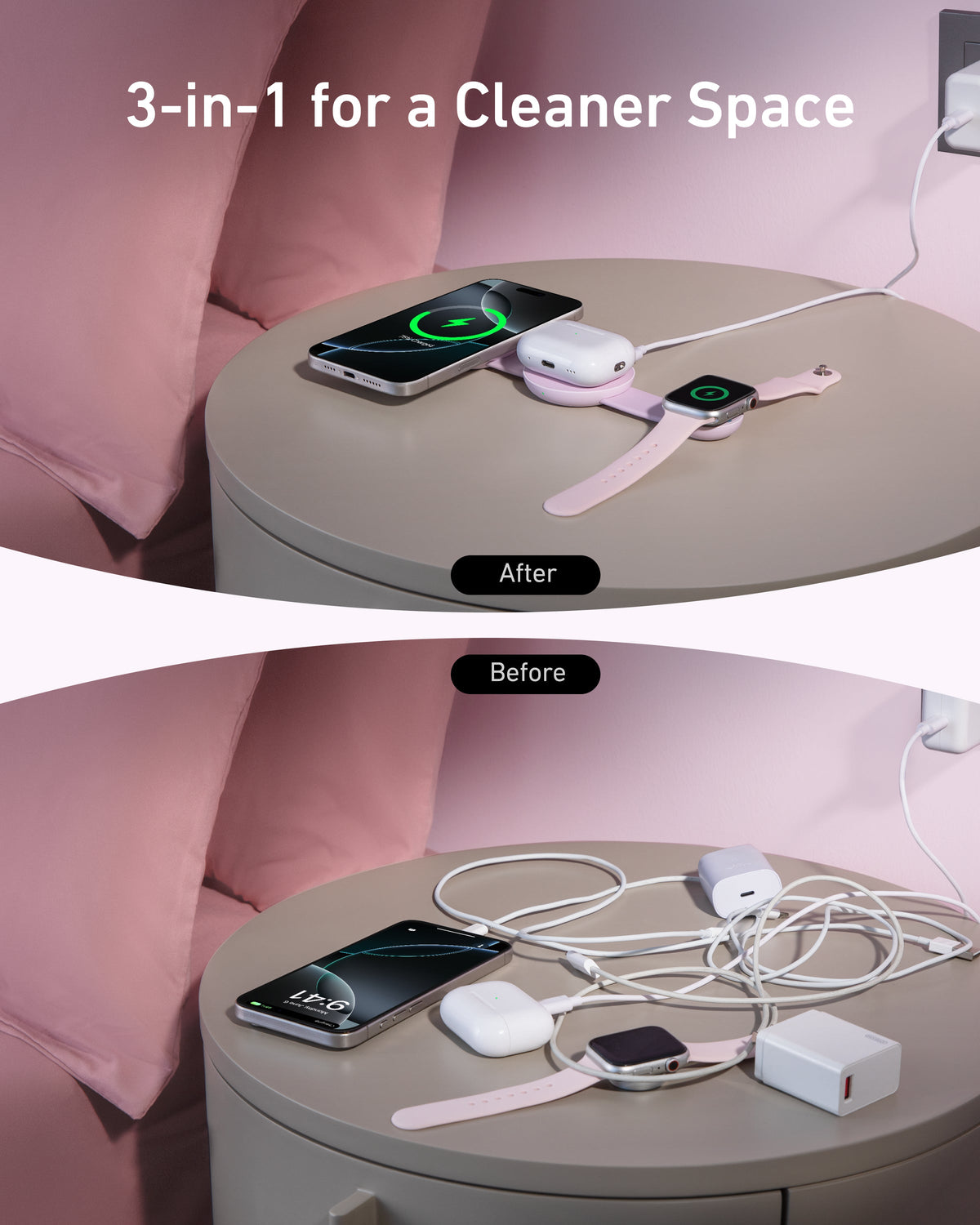 Anker MagGo 3-in-1 Foldable Wireless Charger